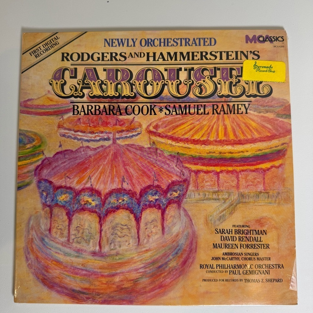 Sealed 1987 CAROUSEL LP Rodgers & Hammerstein Barbara Cook Samuel MCA 6209 Vinyl